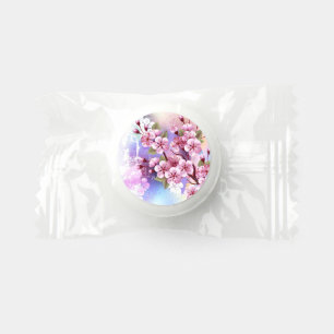 Pink Sakura on Painting Background Life Saver® Mints