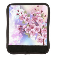 Pink Sakura on Painting Background