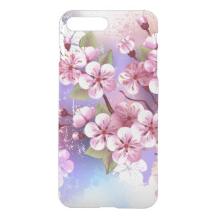 Pink Sakura on Painting Background iPhone 8 Plus/7 Plus Case
