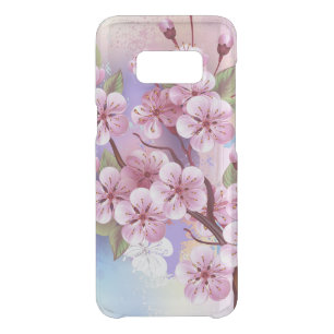 Pink Sakura on Painting Background Uncommon Samsung Galaxy S8 Case