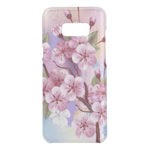 Pink Sakura on Painting Background Uncommon Samsung Galaxy S8+ Case