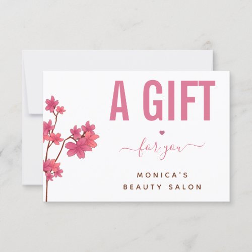 Pink Sakura Tree Brunch Beauty Salon Spa Makeup