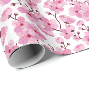 Pink Sakura Wrapping Paper