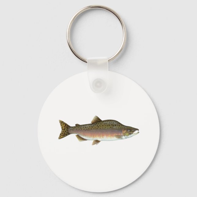 Pink Salmon Keychain (Front)