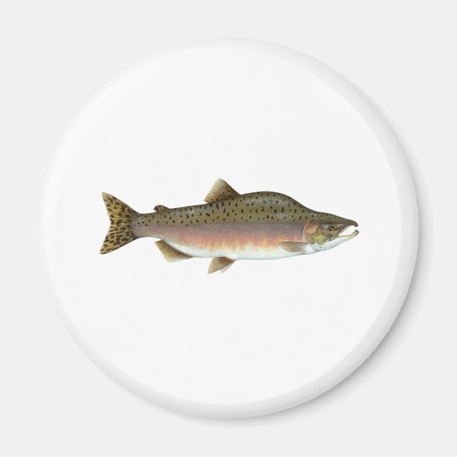 Pink Salmon Magnet (Front)