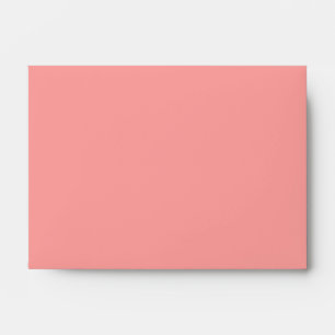 Pink Salmon Solid Color Envelope