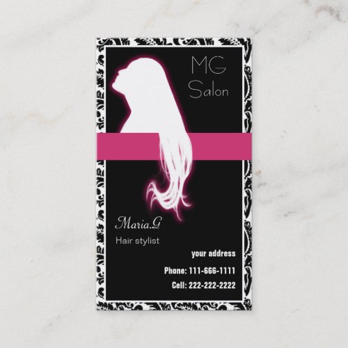Pink Salon businesscards Business Card