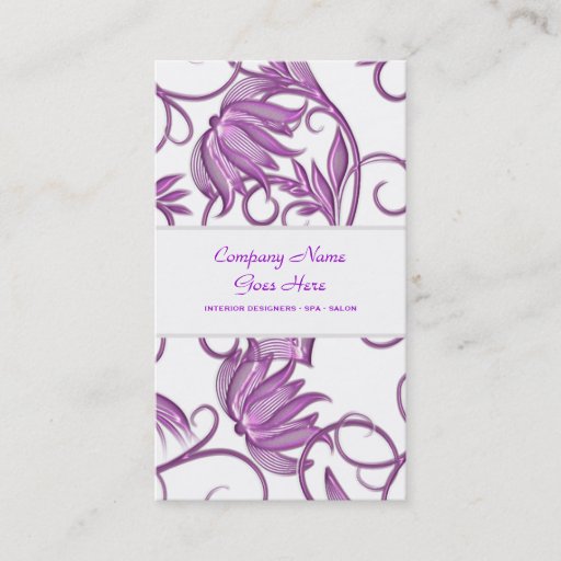 Customizable Pink salon spa hair stylist business card
