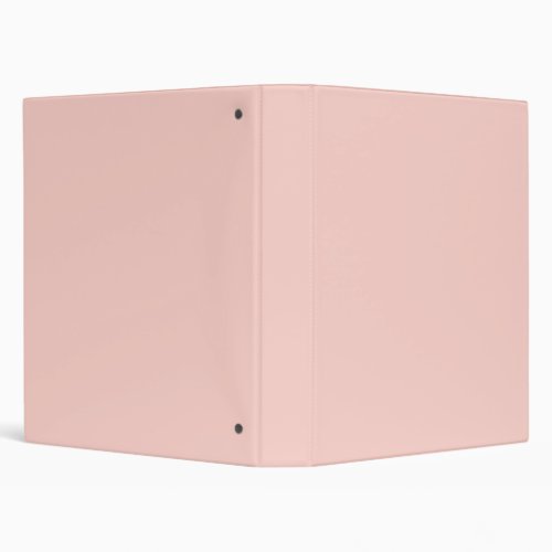 Pink Salt Solid Color 3 Ring Binder