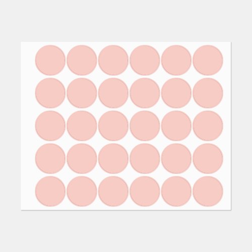 Pink Salt Solid Color Labels