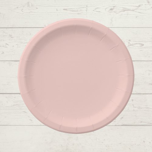 Pink Salt Solid Color Paper Plates