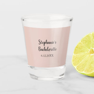 Pink Salt Wedding Bachelorette Party Gift Favor Shot Glass