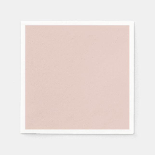 Pink Salt Wedding Plain Custom Bridal Shower Cute Napkins (Front)