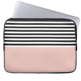 Designer Sleeves 14-Inch Polka Dots Executive Laptop Case, Black/Pink/White  (14ES-PDBPW) 