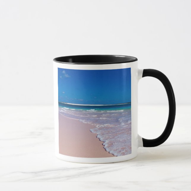 Pink sand beach at Conch Bay, Cat Island, Mug (Right)