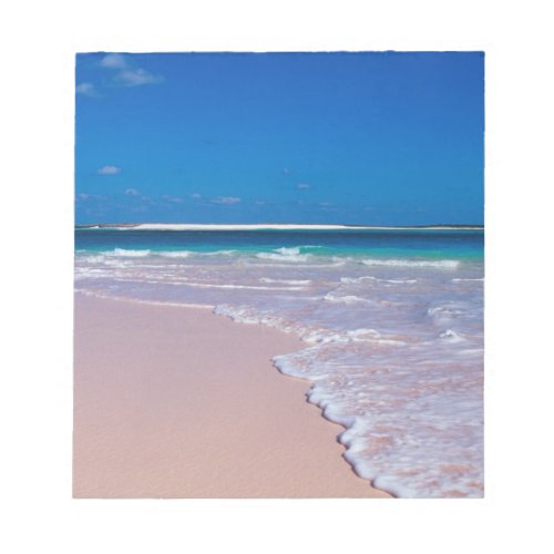 Pink sand beach at Conch Bay Cat Island Notepad