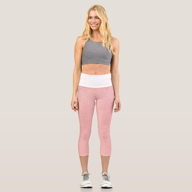 Pink Sand Capri Leggings (Front)