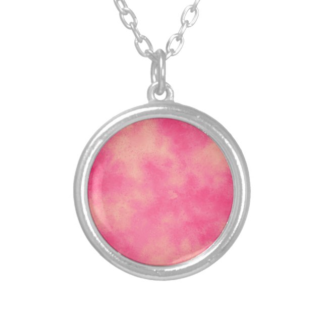 Pink Sand Cloud Effect Necklace (Front)