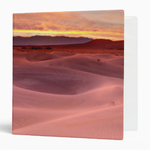 Pink sand dunes, Death Valley, CA 3 Ring Binder