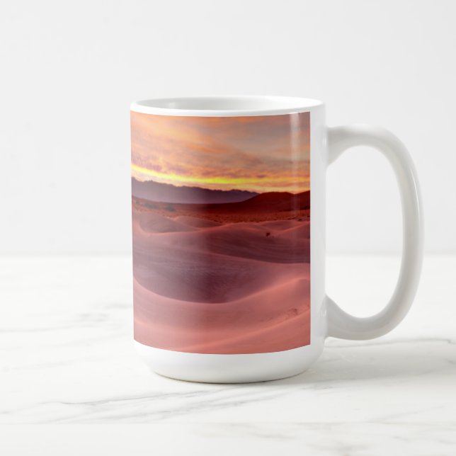 Pink sand dunes, Death Valley, CA Coffee Mug (Right)