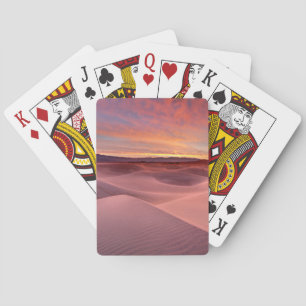 Pink sand dunes, Death Valley, CA Poker Cards