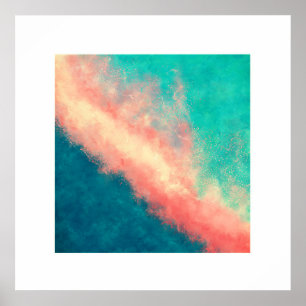 Pink Sand Paradise (Zen Square) Poster