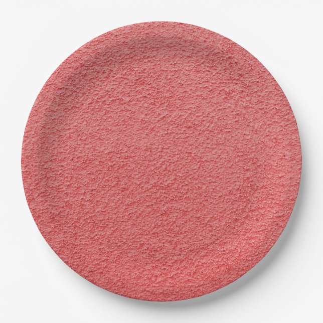 Pink Sand Pattern Paper Plates (Front)