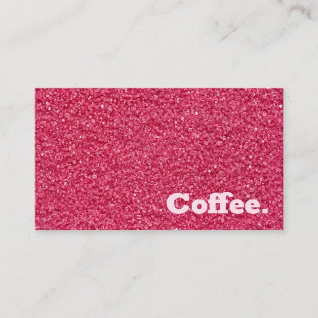 Pink Sand Simple Minimal Coffee | Style R Loyalty Card (Front)
