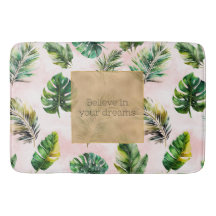 Pink Sand Tropical Leaves