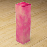 Pink Sand  Wine Gift Box<br><div class="desc">Colorful and easily customized pattern featuring a simple storm cloud effect with colorful filter.</div>