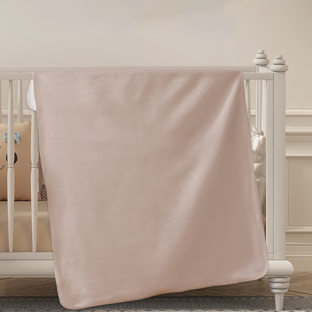 Pink Sandstone Typography Baby Shower Baby Blanket (Creator Uploaded)