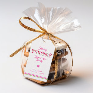 Pink Santa Baby S’mores Favor Tag