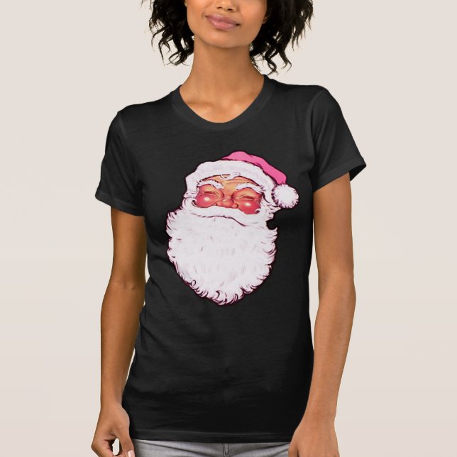 Pink Santa Claus T-Shirt (Front)