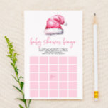 Pink Santa Hat Christmas Bingo Baby Shower Game Stationery<br><div class="desc">This is a Pink Santa Claus Hat Christmas Bingo Baby Shower Game. *Baby Shower Bingo - Guests will fill in the blanks with the gifts that they think the mother to be will receive. When the mother to be opens up gift which is one of their guesses, they will mark...</div>
