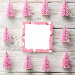 Pink Santa Post-it Notes