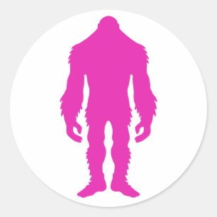 Pink Sasquatch Stickers