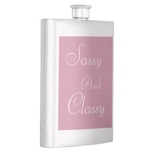 Pink Sassy and Classy Womens Hip Flask