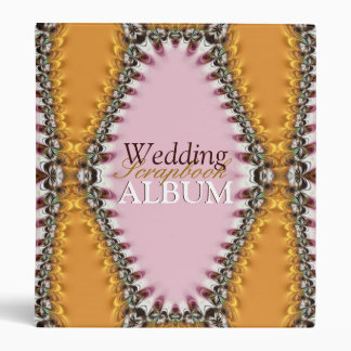 Pink Satin Lace Wedding Scrapbook Album / Binder