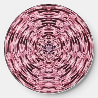 Pink Satin Mandala Pattern Wireless Charger