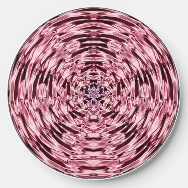 Pink Satin Mandala Pattern Wireless Charger
