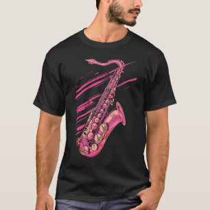 Pink Saxophone T-Shirt