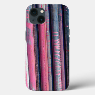 Pink Scaffolding Poles - Vintage 35mm Colour Slide iPhone 13 Case
