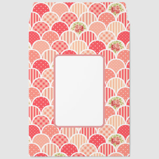 Pink scalloped floral print pattern girly cute envelope mailers