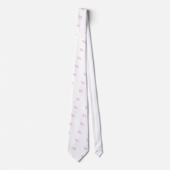 Pink Schnauzer Neck Tie (Front)
