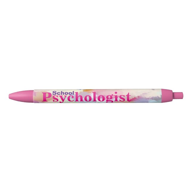 Pink School Psychologist's Pen (Front)