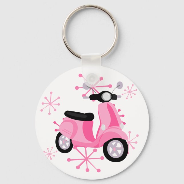 Pink Scooter Keychain (Front)
