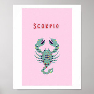 Pink Scorpio, zodiac, star sign