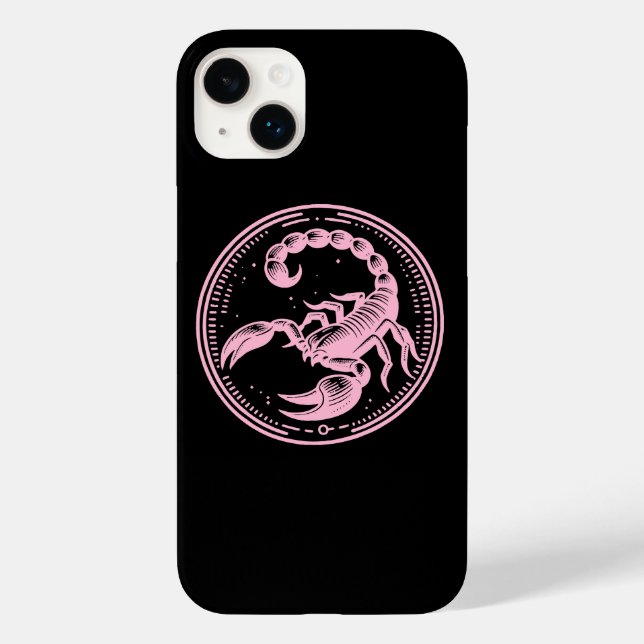 Pink Scorpion Astrology Zodiac Sign Scorpio Case-Mate iPhone Case (Back)