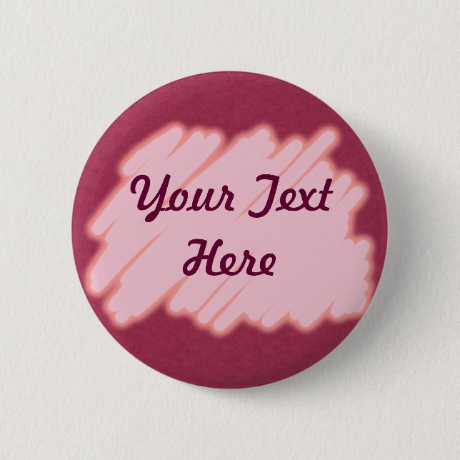 Pink Scribble Button (Front)