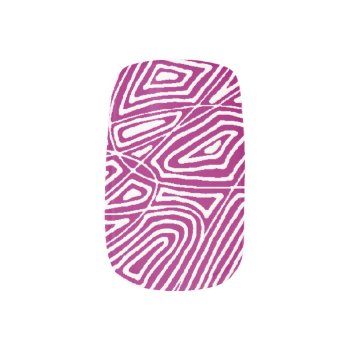 Pink Scribbleprints Minx Nail Art by scribbleprints at Zazzle